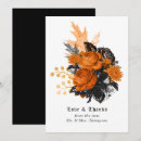 Search for halloween wedding thank you cards Black