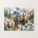 Search for hunting puzzles Illustration