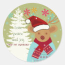 Search for vintage reindeer stickers Snow