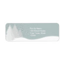 Search for snow scene return address labels Blue