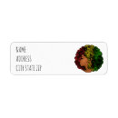 Search for red and green return address labels Yellow