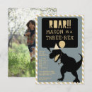 Search for three rex birthday invitations Modern