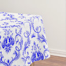 Search for blue damask tablecloths Vintage