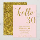 Search for pink and gold 30th birthday invitations Adult