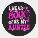 Search for breast cancer aunt stickers Auntie