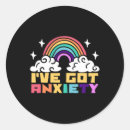 Search for anxiety disorder stickers Therapy is cool