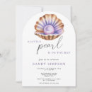 Search for pearl baby shower invitations Seashell