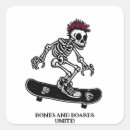Search for bones square stickers Skeleton