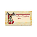 Search for funny christmas return address labels Cartoon
