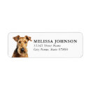 Search for airedales return address labels Puppy