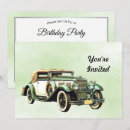Search for classic car birthday invitations Automobile