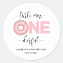 Search for pink donut stickers 1st birthday