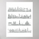 Search for new york skyline posters Black