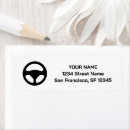 Search for wheels return address labels Silhouette