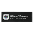 Search for photographer name tags Black