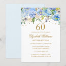 Search for blue and gold 60th birthday invitations Party