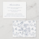 Search for floral wedding enclosure cards Dusty blue