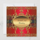 Search for rich birthday invitations Red