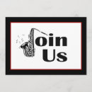 Search for saxophone party invitations Jazz