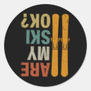 Search for skiing humor stickers Winter sport
