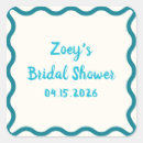 Search for square border stickers Bridal shower