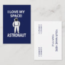 Search for astronaut business cards Universe