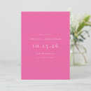 Search for hot pink save the dates Minimalist