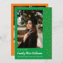 Search for green and orange graduation invitations Modern