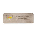 Search for dark wood return address labels Sunflowers