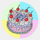 Search for whimsical birthday cake stickers Pink
