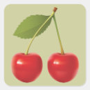 Search for two cherries stickers Red