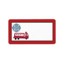 Search for fire truck return address labels Dalmatian
