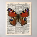 Search for vintage peacock posters Butterfly
