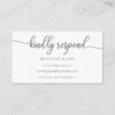 Search for dark rsvp cards Silver