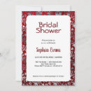 Search for black and silver bridal shower invitations Red