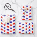 Search for red star wrapping paper Red white blue stars