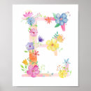 Search for alphabet e posters Floral