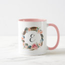 Search for watercolor feathers mugs Floral wreath