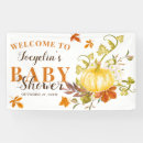 Search for pumpkin baby shower banners Rustic