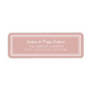 Search for bride and groom names return address labels Minimalist