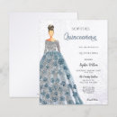 Search for blue dress quinceanera invitations Glitter