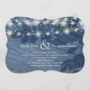 Search for rustic evening wedding invitations Lights