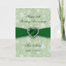 Search for emerald anniversary cards Damask