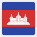 Search for cambodian flag stickers Kampuchea