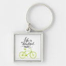 Search for life is beautiful key rings Bicycle