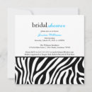Search for zebra bridal shower invitations Wild