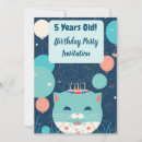 Search for 5 year old party invitations Five