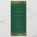 Search for green gold wedding programs Elegant