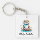Search for funny wildlife key rings Otter
