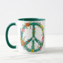 Search for floral peace sign mugs Hippie